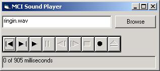 VB projects - MCI Sound Player